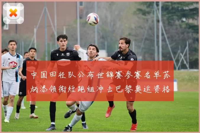 中国田径队公布世锦赛参赛名单苏炳添领衔短跑组冲击巴黎奥运资格